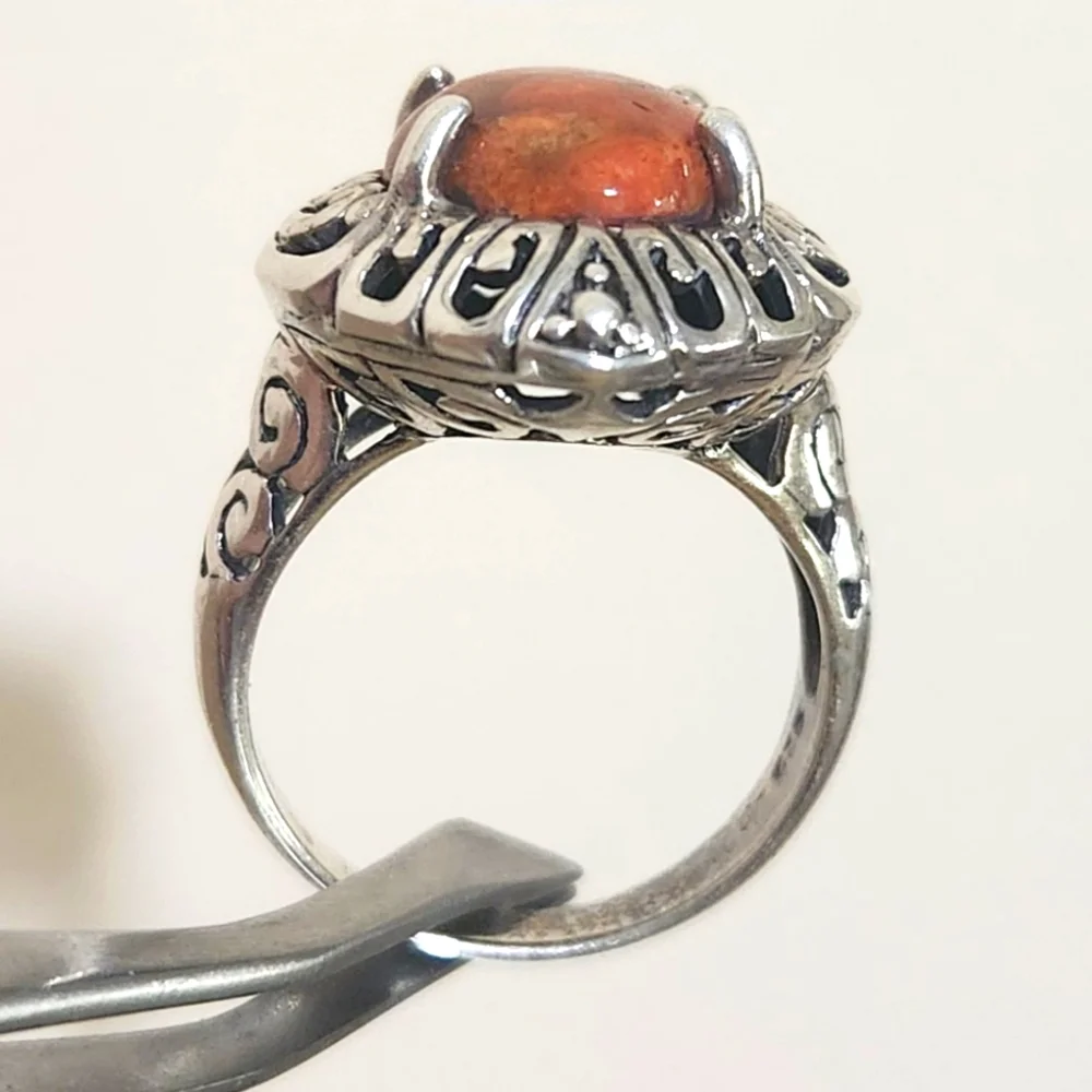 Vintage Sterling Silver Spiny‎ Oyster